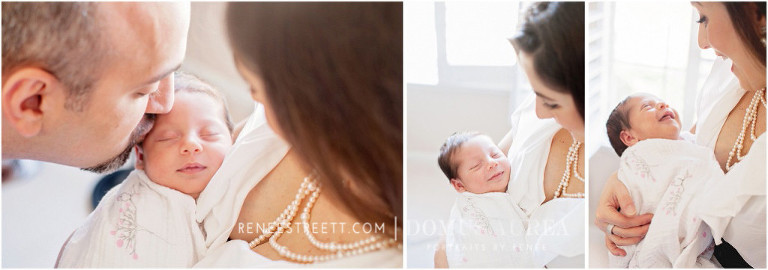 newborn baby smiles