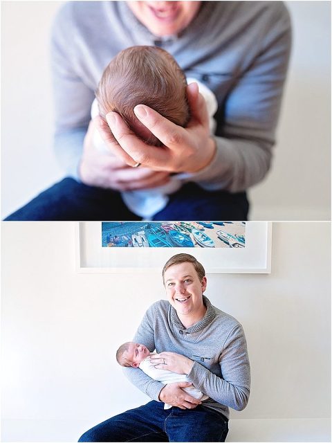 Daddy and his newborn baby girl