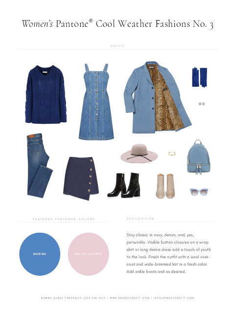 blue outfit options for women