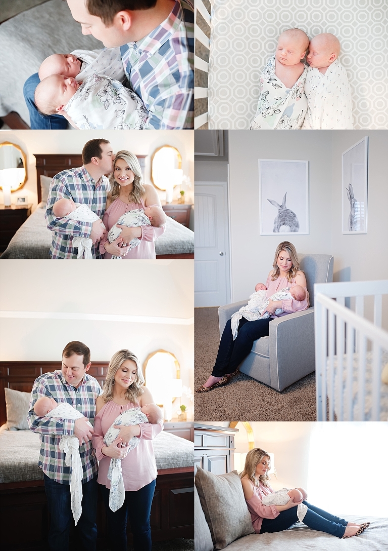 Twin sisters have their newborn shoot