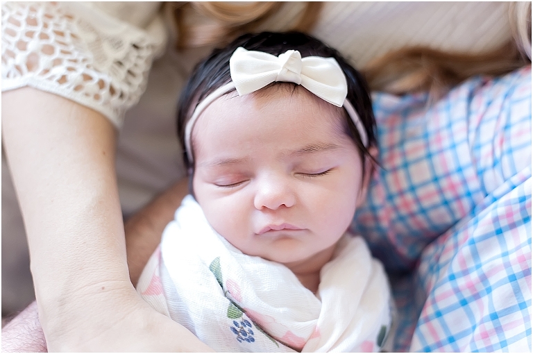 close up shot of newborn baby gil