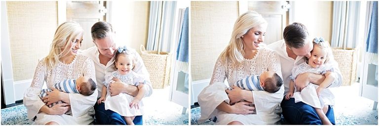 A sweet family shot during a newborn session