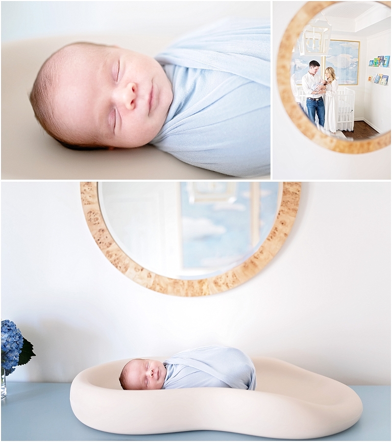 close up shots of baby on changing pad